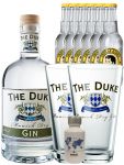 Gin-Set Duke Gin 0,7 Liter, Nordes Atlantic Gin 5cl, 6 Thomas Henry Tonic 0,2 Liter, 2 x The Duke Glas 0,3 Liter