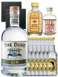 Gin-Set The Duke Gin 0,7 Liter + Siegfried Gin 4cl + Gordons Gin 5 cl + 8 Thomas Henry Water 0,2 Liter + 2 Schieferuntersetzer