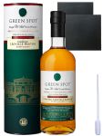Green Spot Chateau Leoville Barton Whiskey 0,7 Liter + 2 Schieferuntersetzer 9,5 cm + Einwegpipette 1 Stück