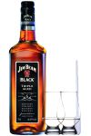 Jim Beam Black Label Whisky 0,7 Liter + 2 Glencairn Gläser und Einwegpipette