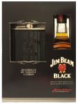 Jim Beam Black Label mit Flachmann Bourbon Whisky 0,7 Liter