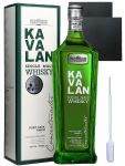 Kavalan Concertmaster Single Malt Whisky 0,7 Liter + 2 Schieferuntersetzer 9,5 cm + Einwegpipette 1 Stck