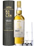 Kavalan Solist Ex-Bourbon Cask Whisky 0,7 Liter + 2 Glencairn Glser + Einwegpipette 1 Stck