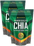 Naduria Premium natrliche ganze Chia Samen 2 x 500 Gramm