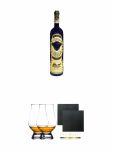 Corralejo Reposado Tequila 1,75 Liter + The Glencairn Glass Whisky Glas Stölzle 2 Stück + Schiefer Glasuntersetzer eckig ca. 9,5 cm Ø 2 Stück