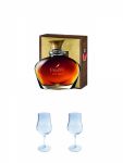 Frapin Cognac V.I.P XO 0,7 Liter + Frapin Cognac Stielglas 1 Stück + Frapin Cognac Stielglas 1 Stück