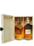 Slyrs das Whisky Duo je 0,35 Liter Slyrs Likör & Slyrs Single Malt in Slyrs Holzkiste