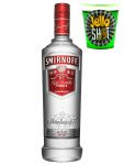 Smirnoff Vodka No. 21 Red Label 0,70 Liter + Jello Shot Waldmeister Wackelpudding mit Wodka 42 Gramm Becher