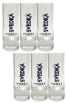 Svedka Vodka Shotglas mit Eichstrich 6 Stck