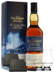 Talisker Distillers Edition 0,7 Liter + 2 Glencairn Gläser + 2 Schieferuntersetzer 9,5 cm