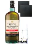 The Singleton of Dufftown Spey Cascade Single Malt Whisky 0,7 Liter + 2 Glencairn Gläser + 2 Schieferuntersetzer 9,5 cm + Einwegpipette