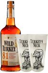 Wild Turkey 81 Proof Bourbon Whiskey 0,7 Liter + 2 Wild Turkey NECK LONGDRINK Gläser