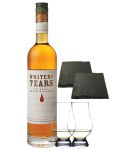 Writers Tears Pot Still Blend Irish Whiskey 0,7 Liter + 2 Glencairn Glser + 2 Schieferuntersetzer ca. 9,5 cm